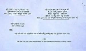 Ranh giới sáng tạo khi ra đề thi Văn bàn về 'lối sống phông bạt' Ranh giới sáng tạo khi ra đề thi Văn bàn về 'lối sống phông bạt'