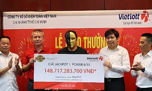 Nam thanh niên ở TP HCM nhận Jackpot 148 tỷ đồng