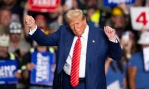 Điệu nhảy của ông Trump gây sốt làng thể thao Mỹ Điệu nhảy của ông Trump gây sốt làng thể thao Mỹ