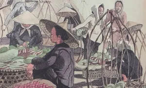 Tranh về nét lao động của người Sài Gòn đầu thế kỷ 20 Tranh về nét lao động của người Sài Gòn đầu thế kỷ 20