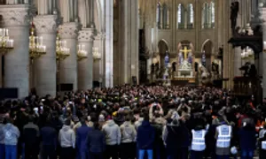 Lễ mở cửa Nhà thờ Đức Bà Paris diễn ra thế nào Lễ mở cửa Nhà thờ Đức Bà Paris diễn ra thế nào