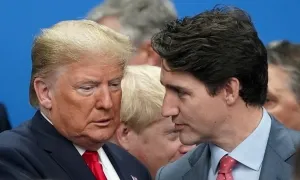 Ông Trump gọi đùa Thủ tướng Trudeau là 'Thống đốc bang Canada' Ông Trump gọi đùa Thủ tướng Trudeau là 'Thống đốc bang Canada'