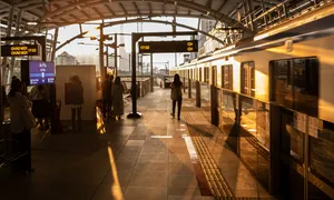Hoàng hôn TP HCM trên tuyến metro Bến Thành - Suối Tiên Hoàng hôn TP HCM trên tuyến metro Bến Thành - Suối Tiên