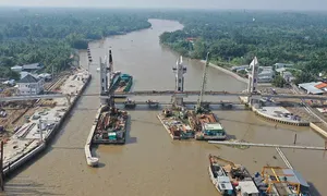 Cống ứng phó hạn mặn cho hai tỉnh miền Tây vận hành từ tháng 3 Cống ứng phó hạn mặn cho hai tỉnh miền Tây vận hành từ tháng 3