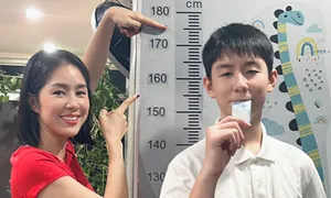 Con trai cao gần 1,8 m của diễn viên Lê Phương Con trai cao gần 1,8 m của diễn viên Lê Phương