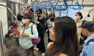Hai cơn mưa trái mùa 'làm khó' metro Bến Thành - Suối Tiên Hai cơn mưa trái mùa 'làm khó' metro Bến Thành - Suối Tiên
