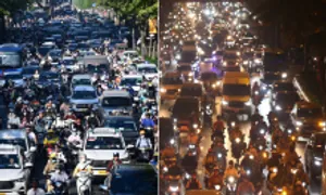Đường Hà Nội, TP HCM ùn tắc ngày đêm dịp cận Tết Đường Hà Nội, TP HCM ùn tắc ngày đêm dịp cận Tết