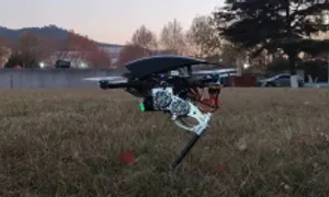 Robot giống đà điểu có cánh quạt để nhảy cao Robot giống đà điểu có cánh quạt để nhảy cao